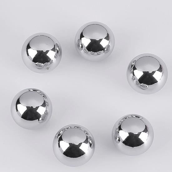 6 Pcs Stainless Steel Decorative Balls Metal Hollow Balls Smooth Gazing Mirror Ball for Home Garden Dcor