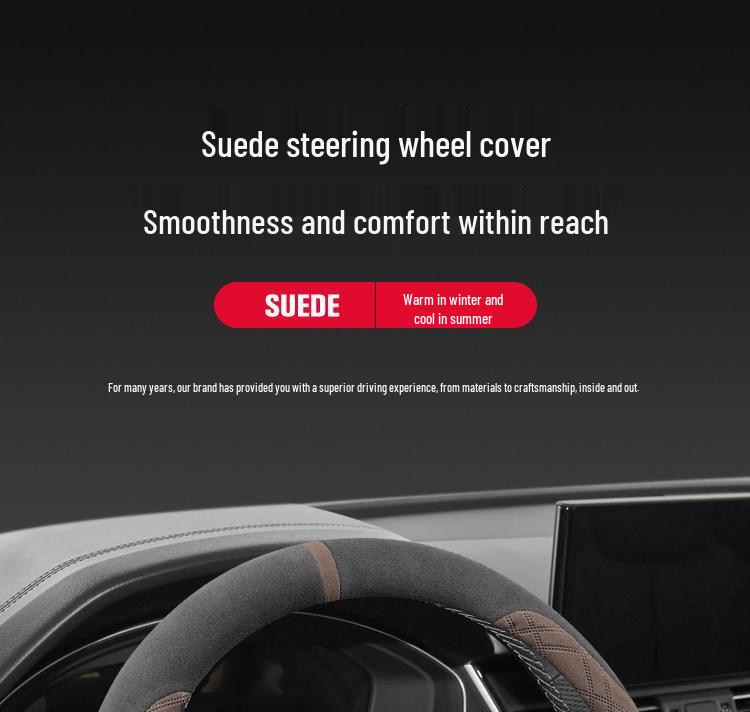 Ультратонкий нескользящий замшевый чехол на руль, подходит для Mercedes-Benz EQE 25/26, готов к зиме