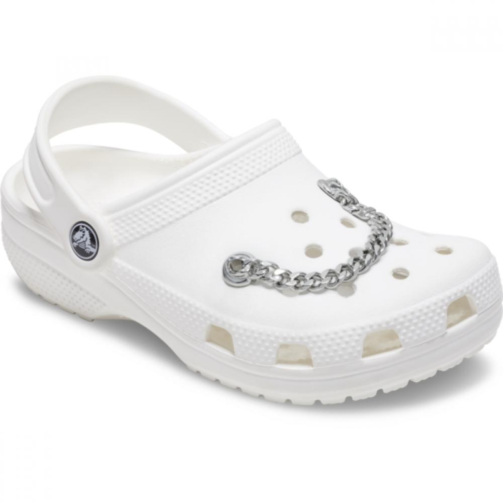 Crocs Серебряная Плоская Изогнутая Цепочка Jibbitz Набор 10017852