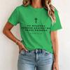 Funny Cross Christian Faith Graphic T Shirt Unisex Unisex Bible Verses Tshirts Short Sleeve Unisex Jesus Streetwear Shirts