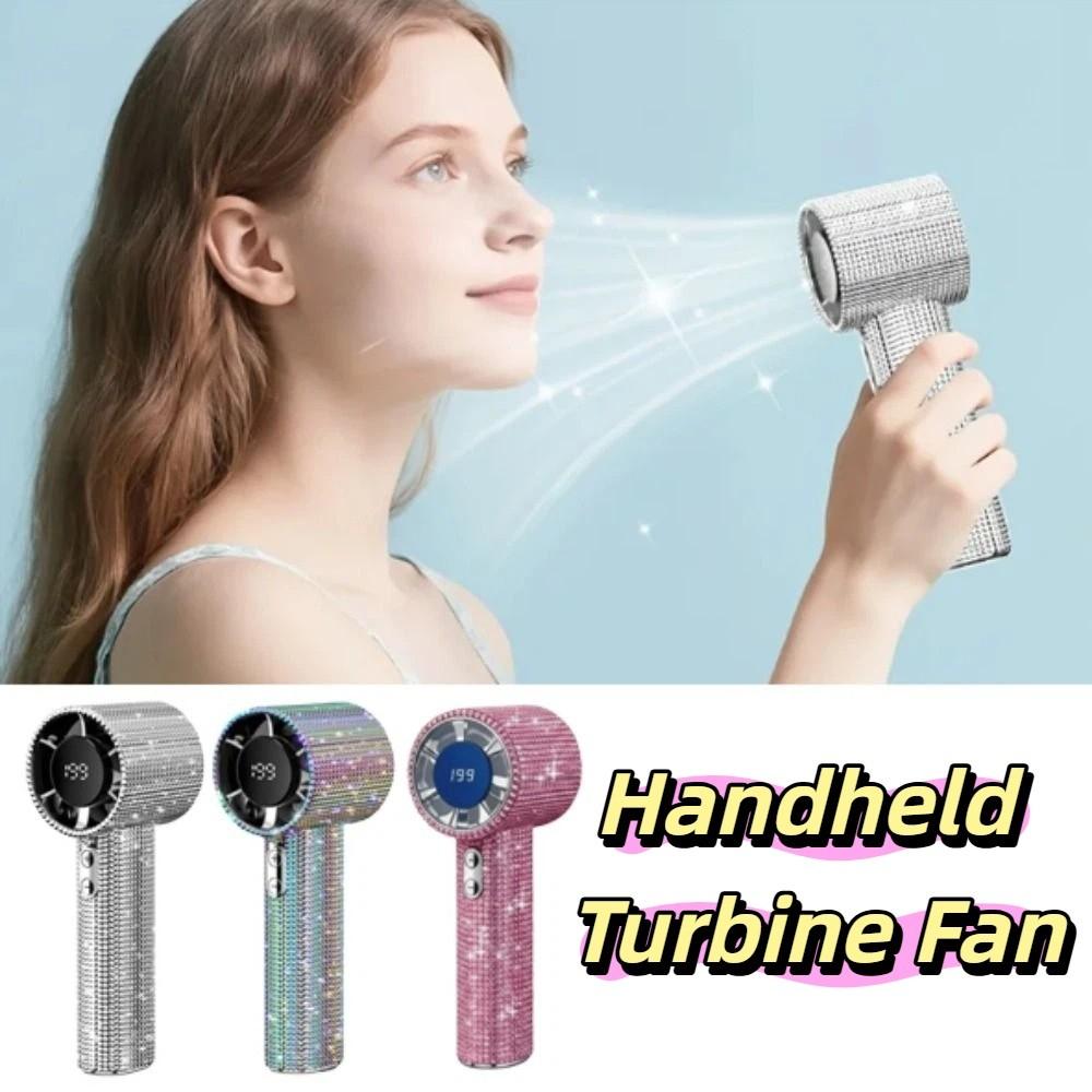 LED Powered Mini Portable Fan Small Size USB Rechargeable Mini Fan Display Use