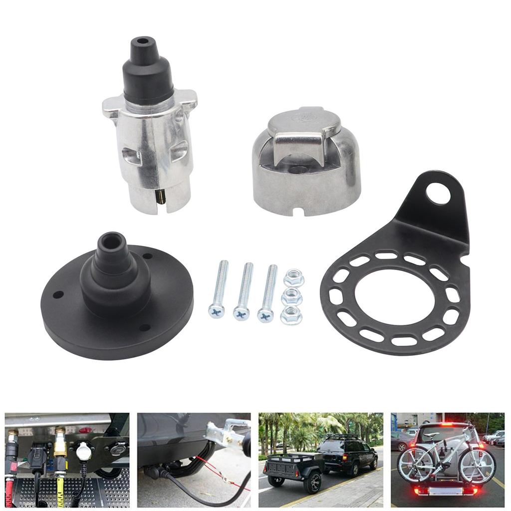 7-контактный адаптер прицепа 7-контактный разъем прицепа Разъем прицепа 7-контактный адаптер разъема прицепа