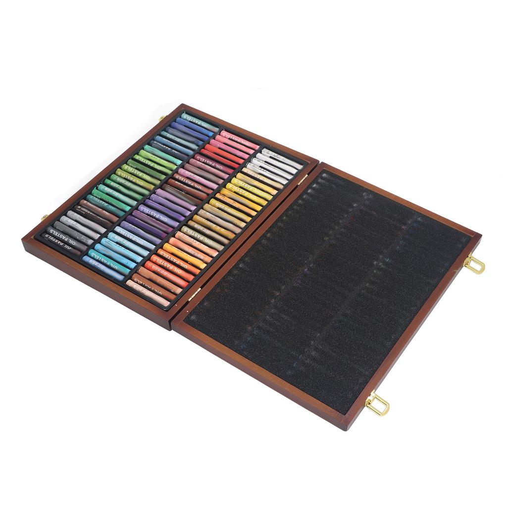 Oil Pastels 72 Color Strong Adhesion Multipurpose Portable Soft Oil Crayons for Drawing Painting