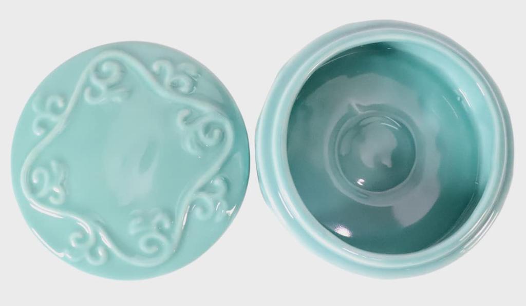 Celadon incense burner, 3-inch (3-inch) size, suitable for memorial services, Obon, and equinoxes. Buddhist altar accessories.