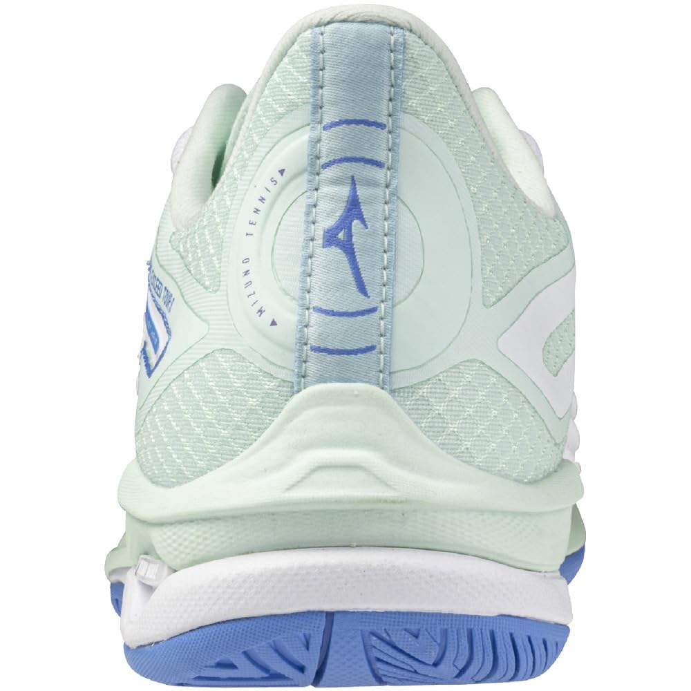 Tennis Shoes Wave Exceed Tour 6 AC All Court Club Activities Lightweight Game Court Soft White X Mint X Blue Cm E [Mizuno] 23.0