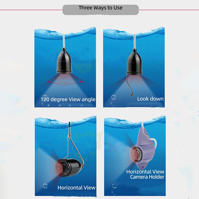 Рыболокатор высокой четкости, 4,3-дюймовый экран, устройство ночного видения, визуальное рыболовное устройство