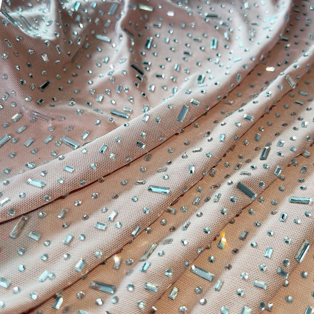 Women's Shiny Diamonds Sexy Halter Split Long Dresses