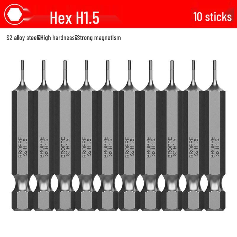 S2 Steel Magnetic Phillips & Slotted Screwdriver Bits Set for Electric Hand Drills and Pneumatic Tools