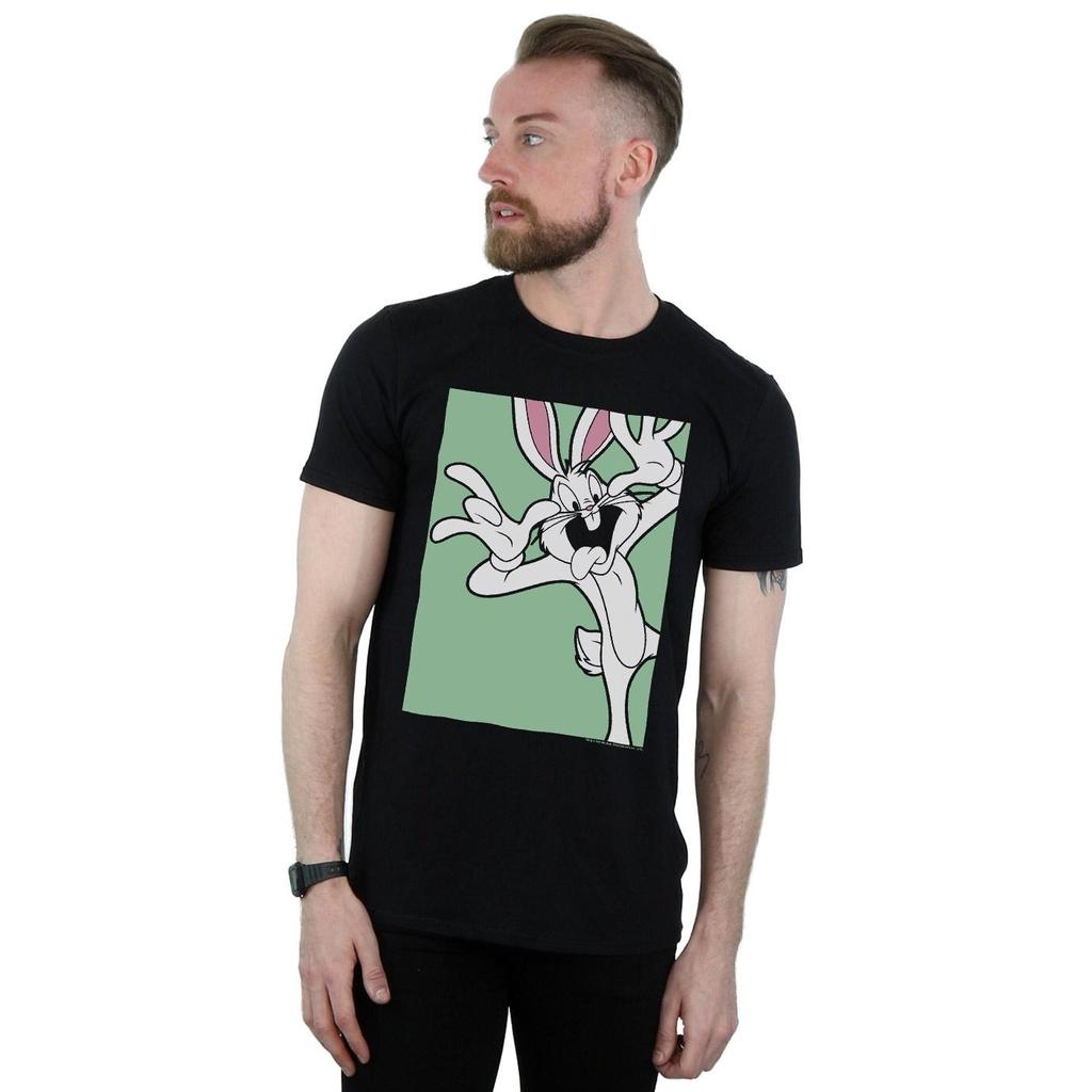 Looney Tunes Mens Bugs Bunny Funny Face T-Shirt