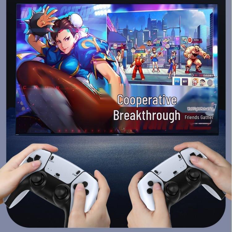 Игровая приставка Cross M8 Pro Retro с беспроводными джойстиками для двух игроков – Ностальгический домашний аркадный опыт