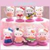 8pcsset Figures Mini Cute Cartoon Kt Miniatures Cake Gift Toppers