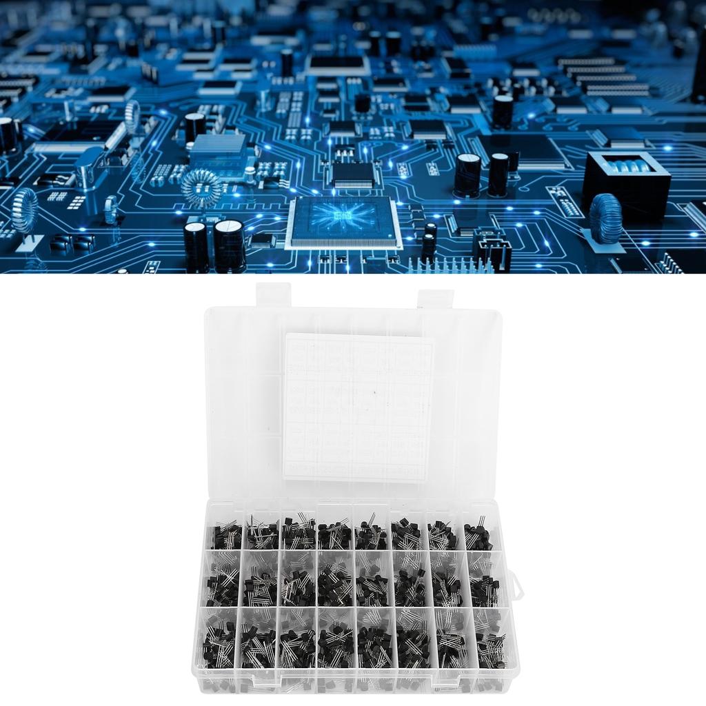 840 шт. транзисторов InLine TO92 NPN малой мощности транзисторы комплект коробка 2N2222ABC558