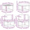 Outdoor Sofa Set 8 pcs Natural and Anthracite Polyester