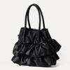 Handbags for Women Fashion Versatile Female Pleated Ruffle Shoulder Bags Simple Solid Color Large Capacity Crossbody Bags