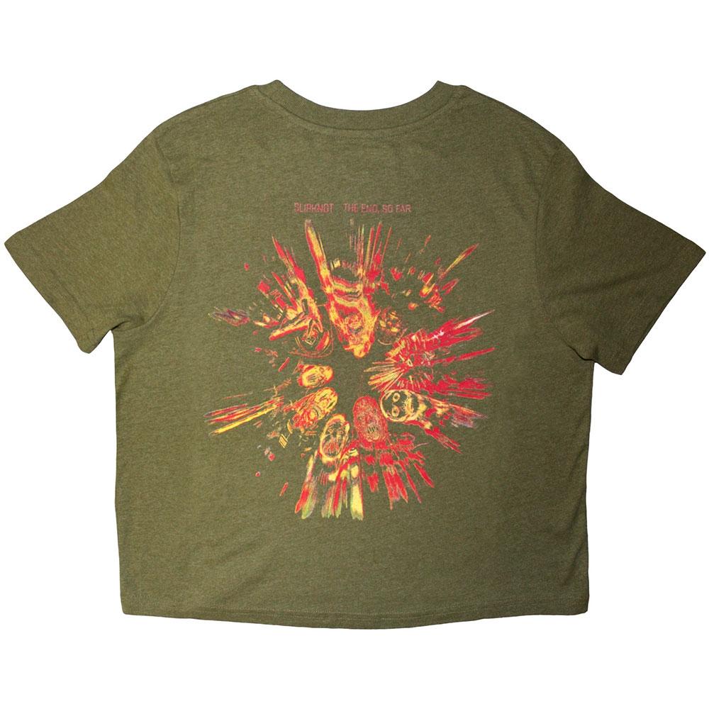 Slipknot Womens/Ladies The End, So Far Figures Back Print Crop Top