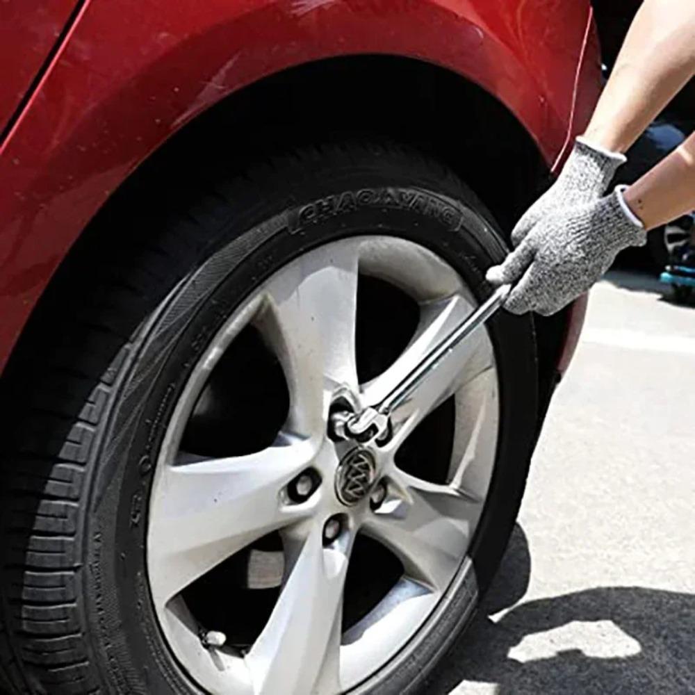 Socket Torque Wrench 1/2 F Rod 10" 15" Long Force Bar Activity Head Wrench with Strong Force Lever Steering Handle for Repairing