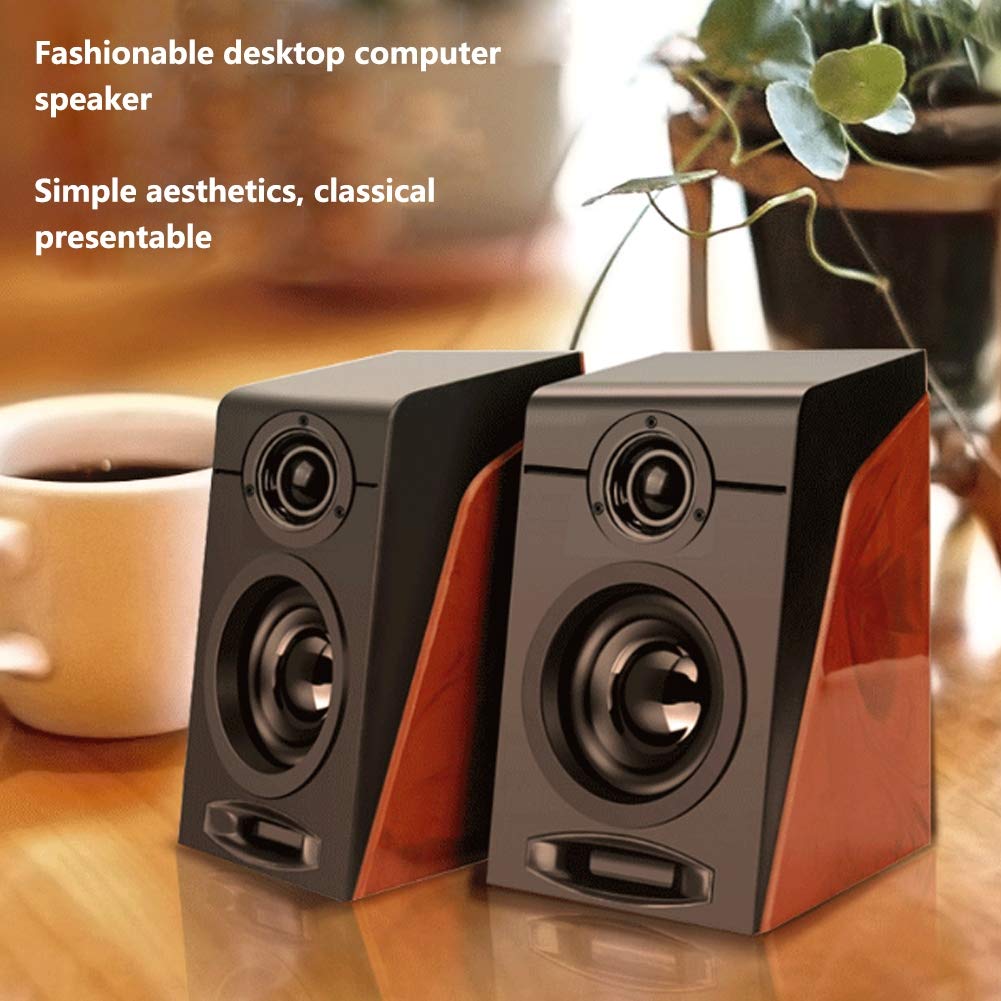 Компьютерные проводные настольные мультимедийные небольшие настольные колонки со стерео сабвуфером с питанием от USB для телевизоров Колонки, колонки, звук, ноутбуки, компьютеры,