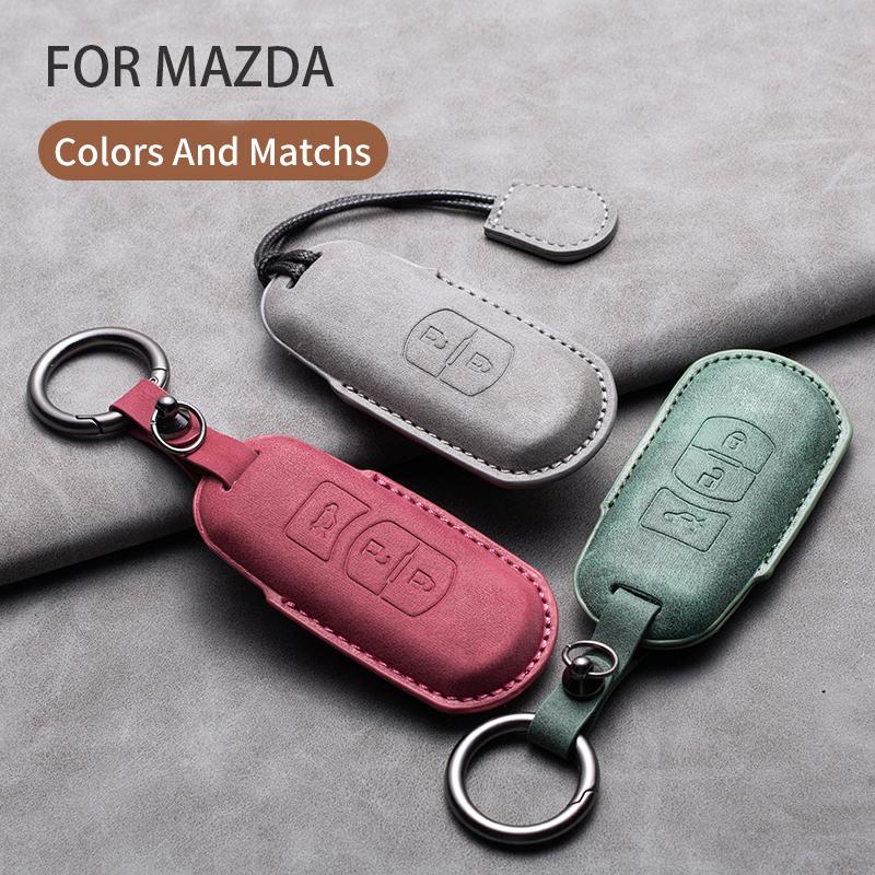 Кожаный чехол-брелок для автомобильного ключа с 2/3 кнопками для Mazda 2 3 5 6 GH GJ Axela Atenza CX-5 CX5 CX-3 CX-7 CX8 CX-9 2016 2017 2018 CX 2020