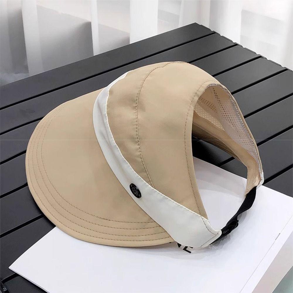 Anti UV Summer Wide Brim Sunhat Korean Style UV Protection Visors Woman's Sunshade Hat Outdoor