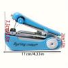 Portable Mini Handheld Sewing Machine Easy Quick Stitch Tool For DIY Fabrics Repairs Kids Clothing Space-Saving Tailoring Tool