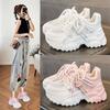 Women's Shoes Casual Shoes Spring Sneakers Platform Women Shoes Tennis Fashion Thick Sole Roses Trainers Increased