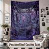Custom Tapestry Wall Hanging, Pet Sematary Personalized Name Text Home Wall Decor