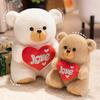 Cute Hug Bear Teddy Bear Doll Plush Toy Love Hug Bear Doll Send Girlfriend Soothing Doll