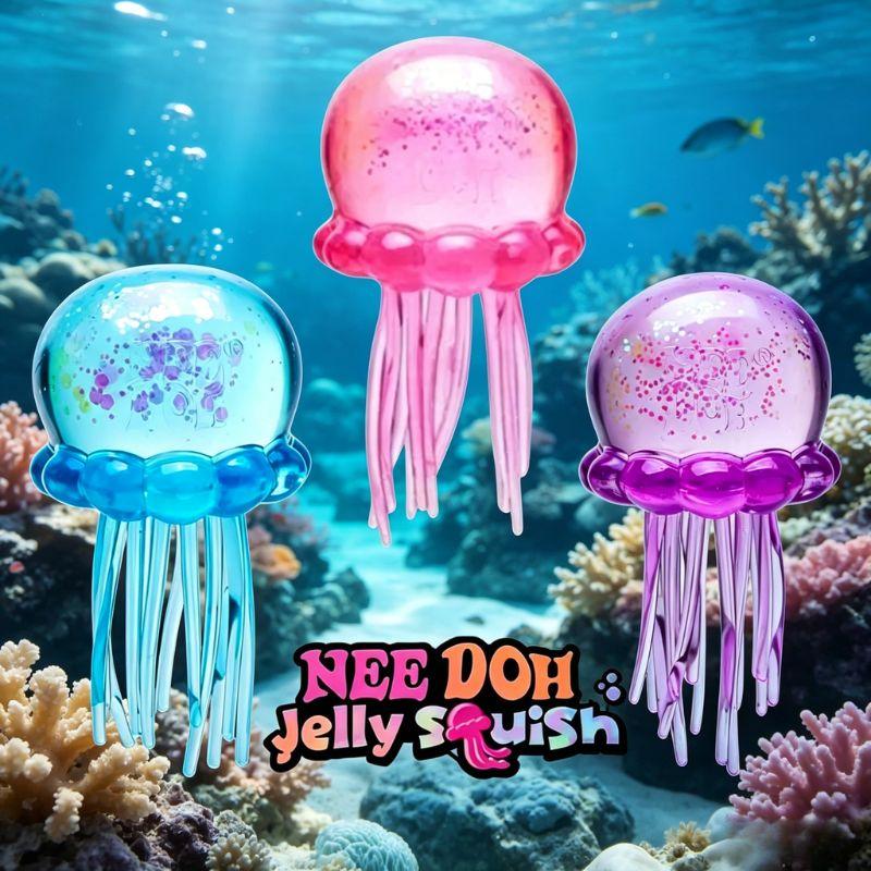 Сквиш-игрушки Милые Nee Doh Jelly Hops Осьминог Антистресс, Водонепроницаемая Сенсорная Игрушка для Игр в Воде, Отличный Подарок Для Мальчиков и Девочек