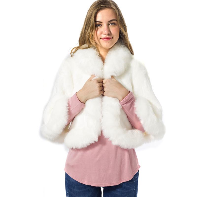 Женские меховые пальто из искусственного меха, норковые волосы, кроличьи волосы Рекс, накидки, белые пальто, воротник из искусственного меха лисы