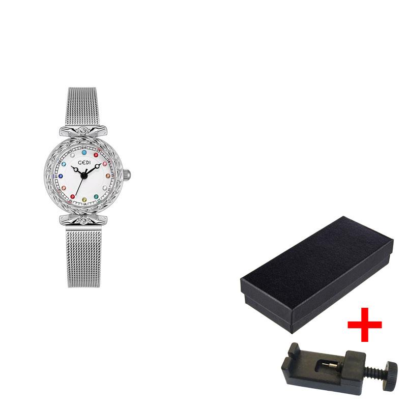 Новые часы Beimu Face Round Watch Casual Leather Exclusive Small Dial Quartz Waterproof Women Handwatch Watch Relaxo Femino