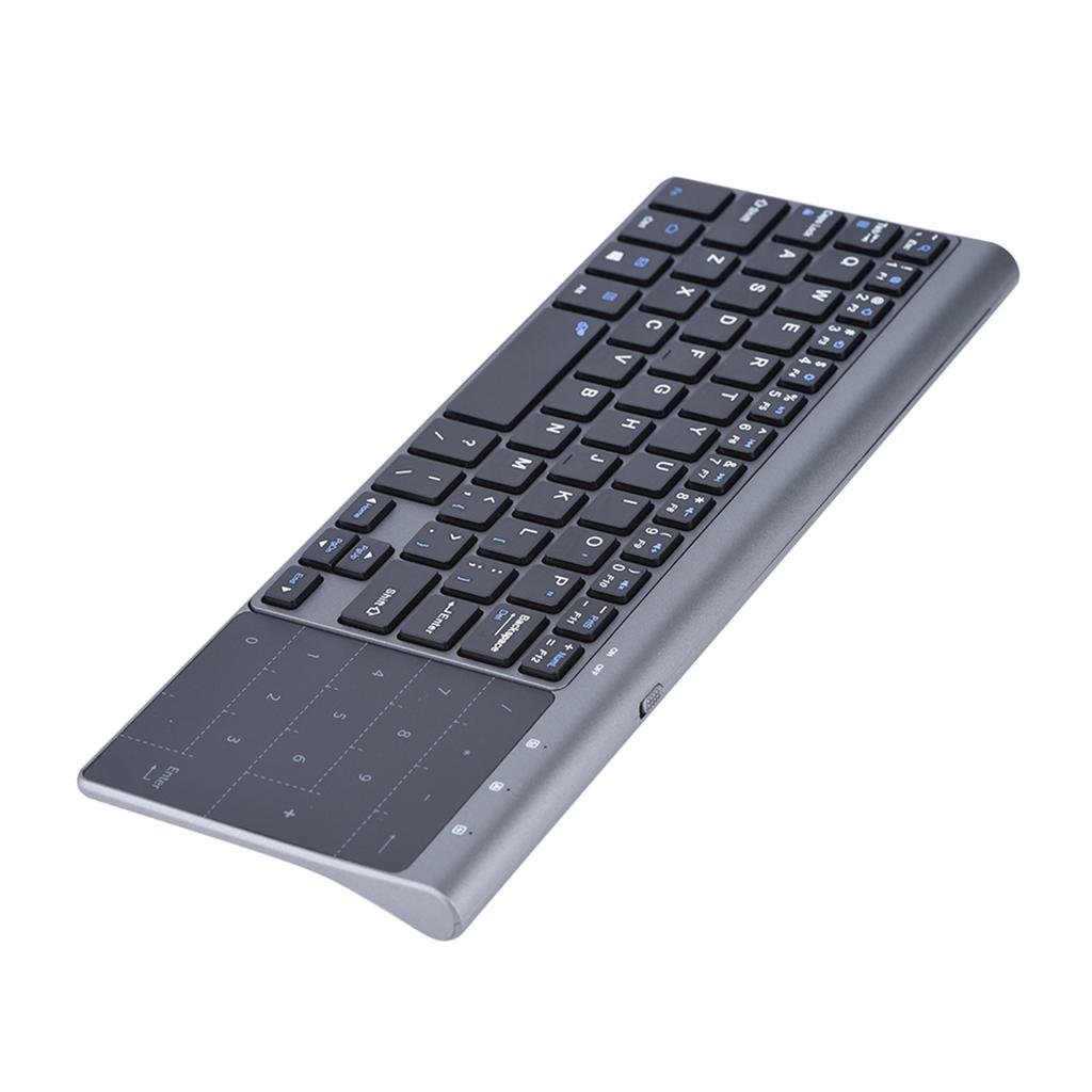 Portable Slim 2.4Ghz Wireless Keyboard Handheld with Touchpad for PC Notebook TV Box