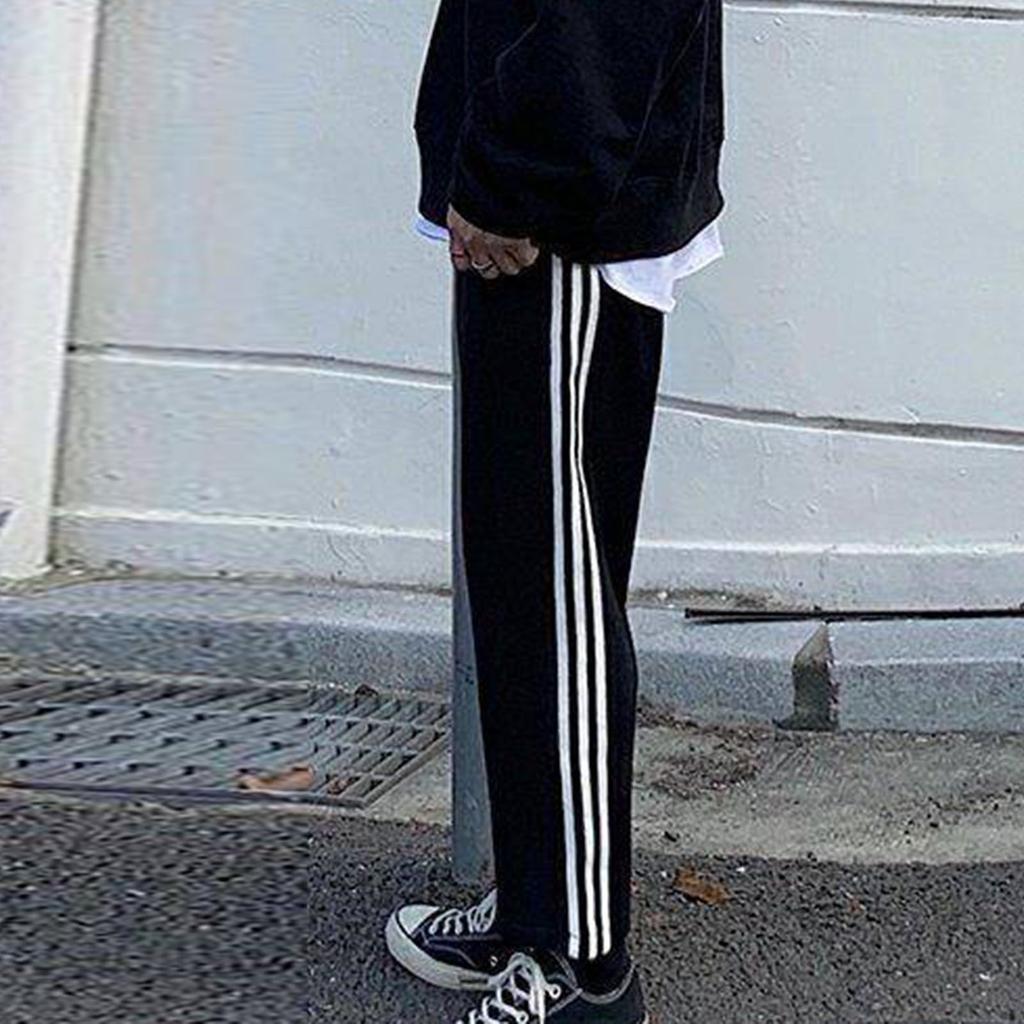 Мужские спортивные штаны, повседневные брюки, прямые свободные спортивные штаны большого размера, студенческие спортивные брюки