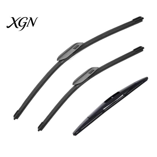Durable Natural Rubber Wipers 3Pcs/Set Beam Wiper Blades for Chery Tiggo 8 Plus Pro All Weather Performance MAX 2020-2024, 23"+18"+9" Front