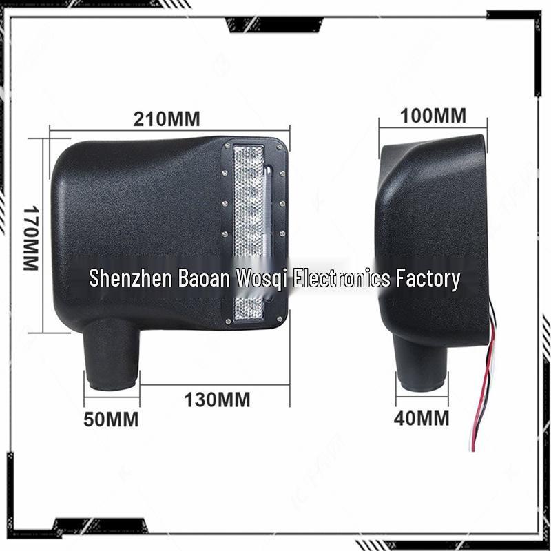 Зеркало заднего вида Wrangler со светодиодным указателем поворота и фонарем заднего хода