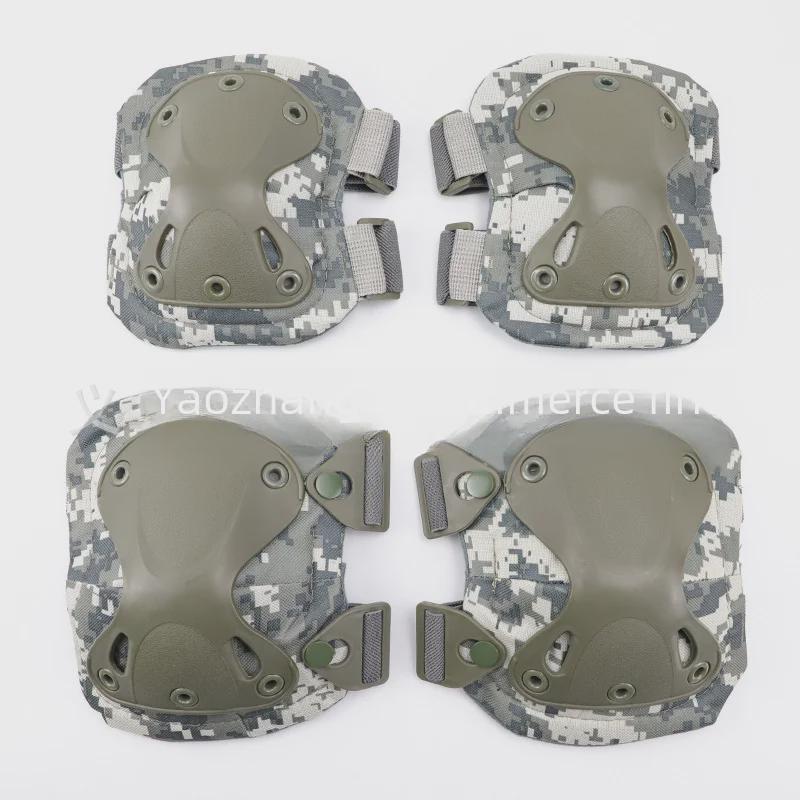 Комплект из 4 наколенников и налокотников King Kong: Защитная экипировка в стиле милитари для велоспорта и спорта