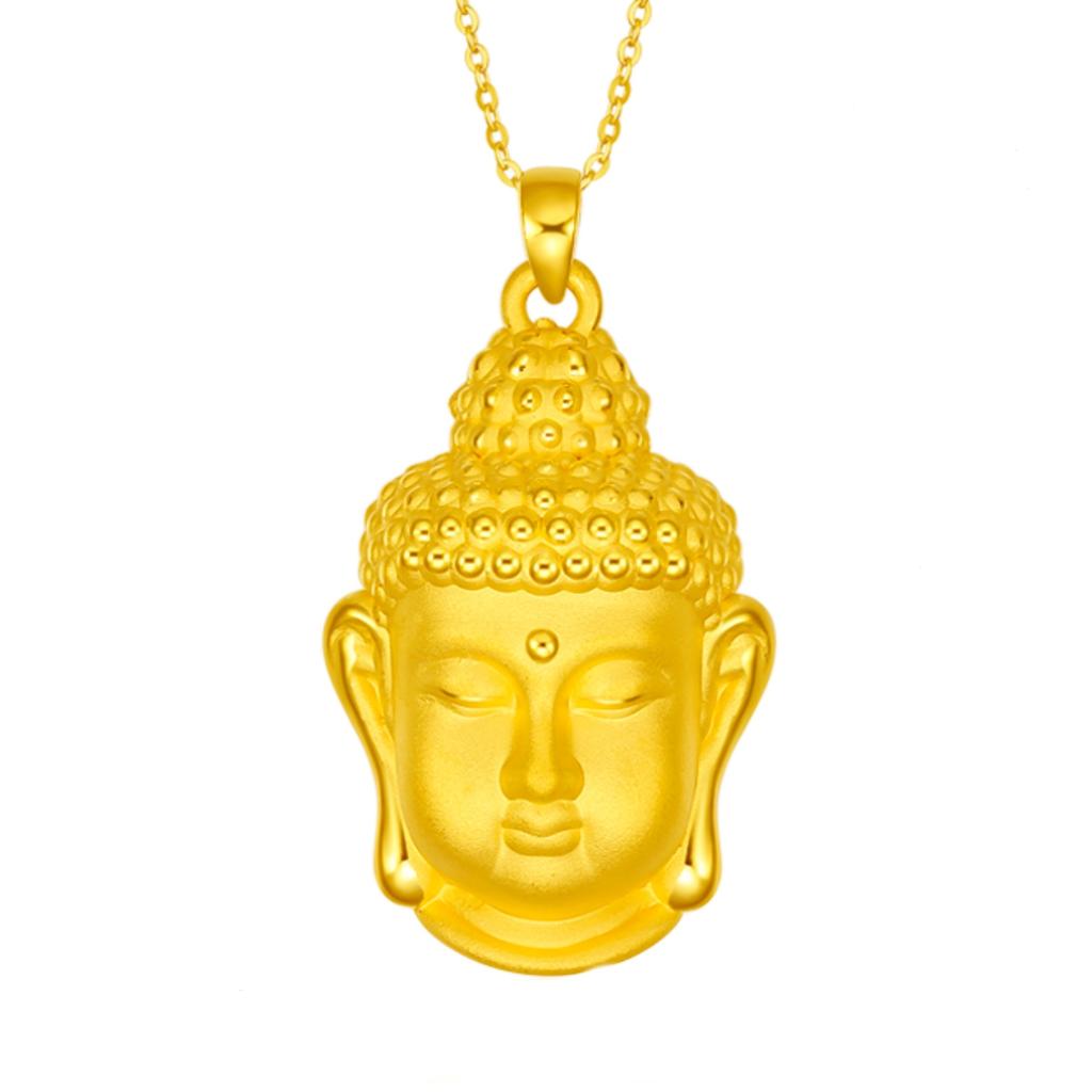 Креативный 3D кулон с головой Будды для вечерние аксессуары, этническое ожерелье Амитабха, 925 серебряная цепочка на ключицы, женские ювелирные изделия