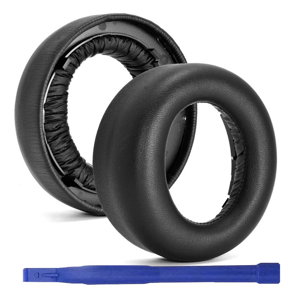 Pulse 3D Ear Pads Replacement PS5 Headset Ear Pads for Sony PS5 Pulse 3D with Ear Pads Noise Isolation Memory Foam Soft Protein Leather & (Black)
