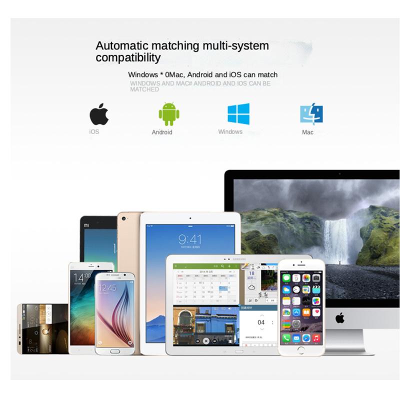 Мини-складная клавиатура Bluetooth-campati для iPad, телефона, ноутбука, перезаряжаемая беспроводная клавиатура, эргономичная складная клавиатура