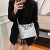 Summer Sequin Bucket Crossbody Bag For Women New Trendy Versatile Western Style Underarm Bags Fashion PU Shoulder Strap Bag