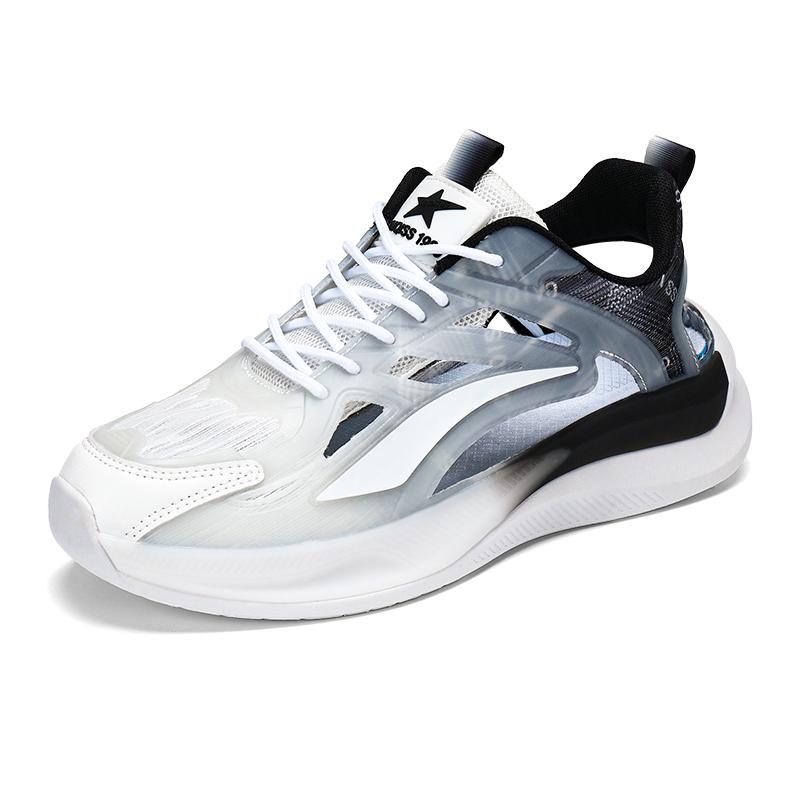 Мужские спортивные сандалии, летние женские пляжные туфли, белые школьные сетчатые кроссовки для бега, парная обувь, дышащие, большого размера