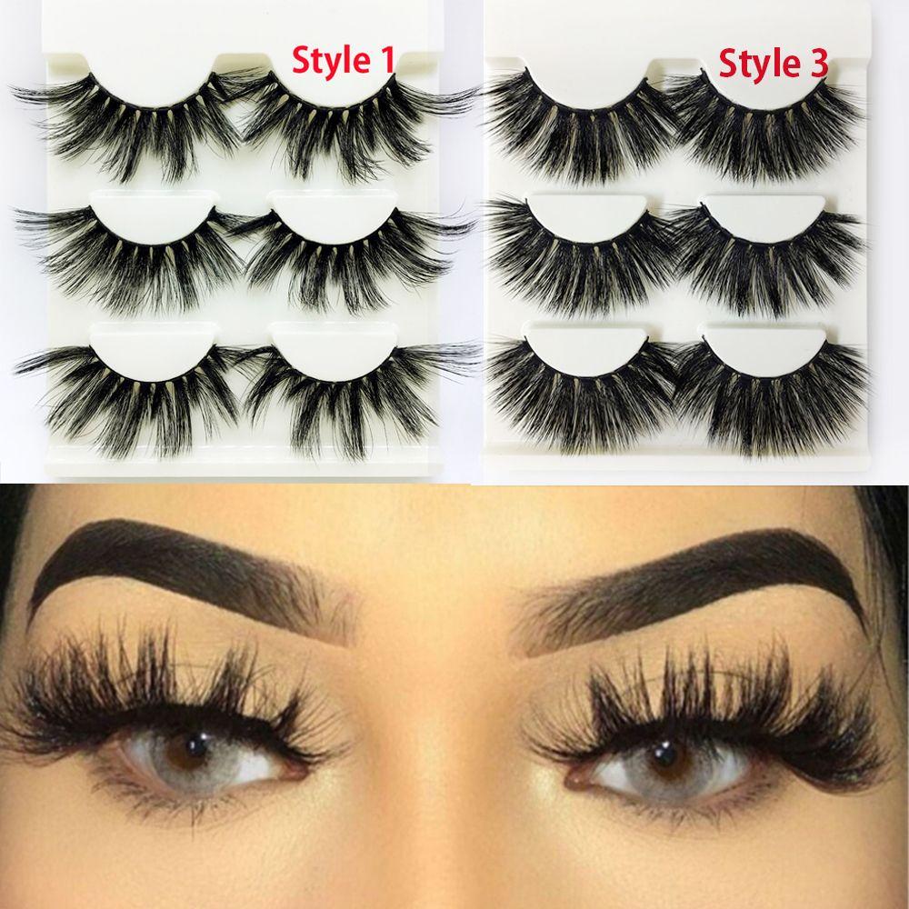 Thick Long Dramatic Wispy Cross Eye Lashes Extension False Eyelashes 25mm Lashes 3D Soft Mink Hair