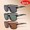 Мотоциклетные очки 3 шт., классические квадратные поляризованные солнцезащитные очки, ретро-очки для мужчин и женщин, ветрозащитные мото-очки, щиток для езды, спортивная экипировка