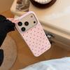 Чехол для телефона Dopamine Polka Dot Apple 17 Pro, Защита от падения для iPhone 16, 15 Персонализированный Color Blocking, 14 Мягкий, 13 Совместимый чехол для телефона Apple
