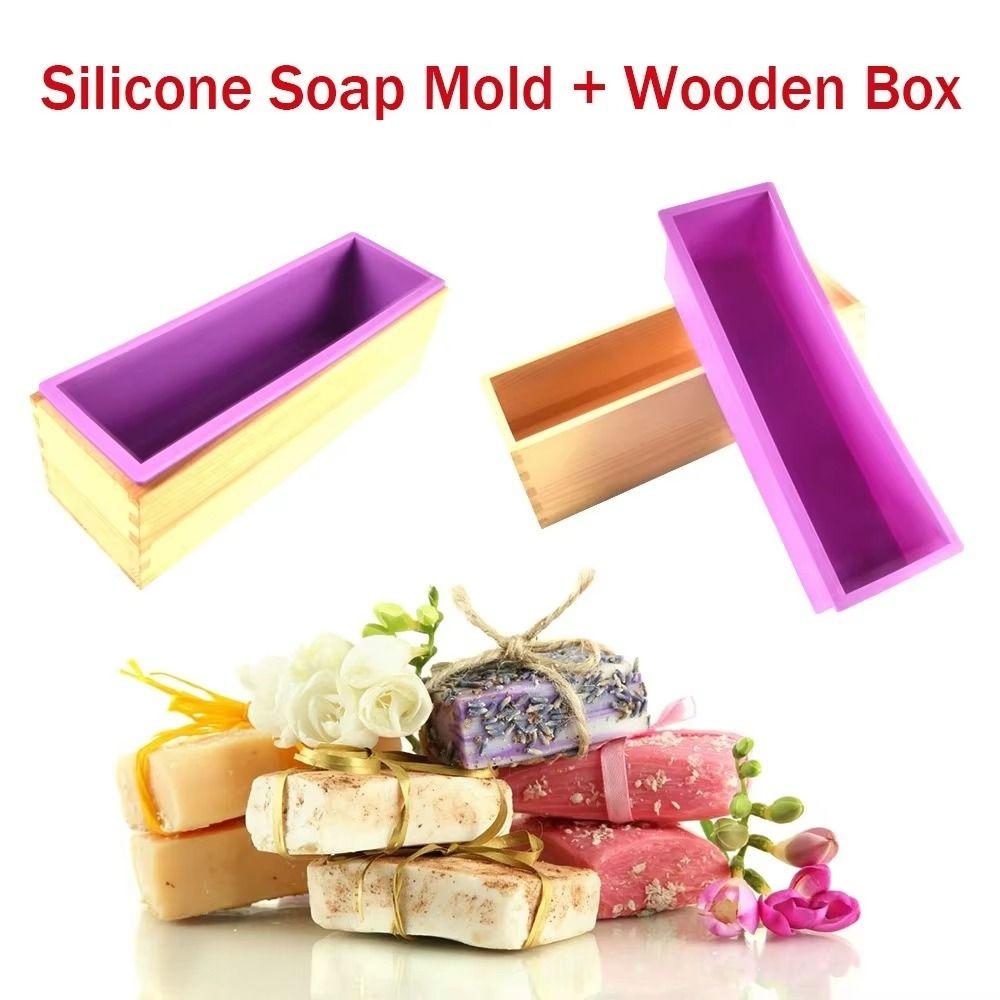 Wooden Box Soap Making Mold Rectangular Shape Soap Box Toast Mold Kitchen Bakeware