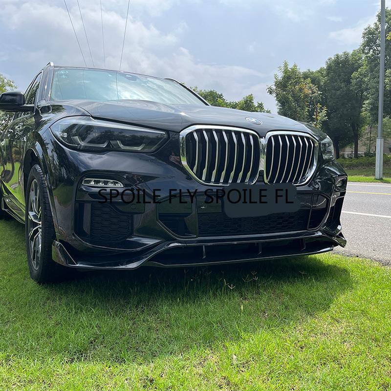 4 шт. 2018- н.в. Для BMW X5 G05 Дорестайлинг Автомобильный Передний Бампер Губа Сплиттер Спойлер Обвес Диффузор Защитная Крышка Из ABS Глянцевый Черный