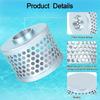 Pump Suction Filter Basket With NPT Female Thread Carbon Plated Steel Mesh Block Debris Effectively for Solids Reduction