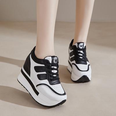 Повседневная обувь на толстой подошве Белые туфли Женские туфли