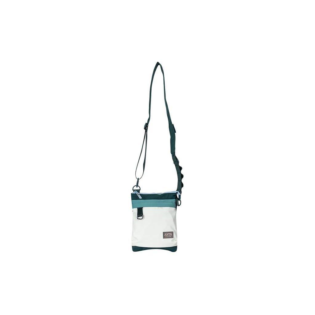 Anta Lifestyle Series Trend Culture Casual Fabric Shoulder Crossbody Bag Unisex Bags Palm-Green Gray-Green 192428121-2