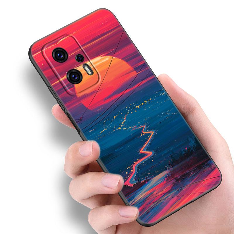 Арт Пиксельная Эстетика Чехол для Телефона Для Xiaomi POCO F2 F3 M2 M3 M4 X3 X4 Pro NFC F4 GT 5G F1 X2 C3 C31 C40 M5S Мягкий ТПУ Черный Чехол