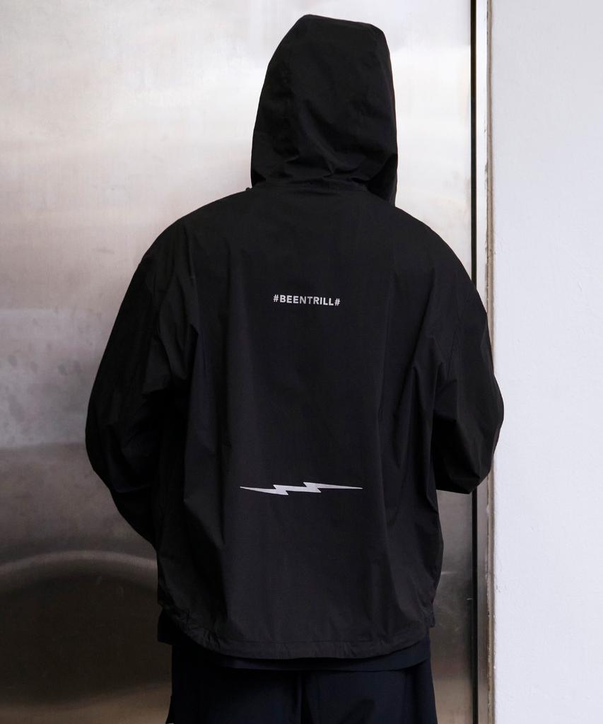 Beentrill [Beentrill X Electric] Технологичная оверсайз ветровка (черный)